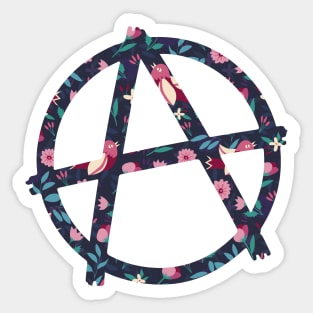 A flower anarchy Sticker